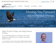 Tablet Screenshot of adjustphysicaltherapy.com